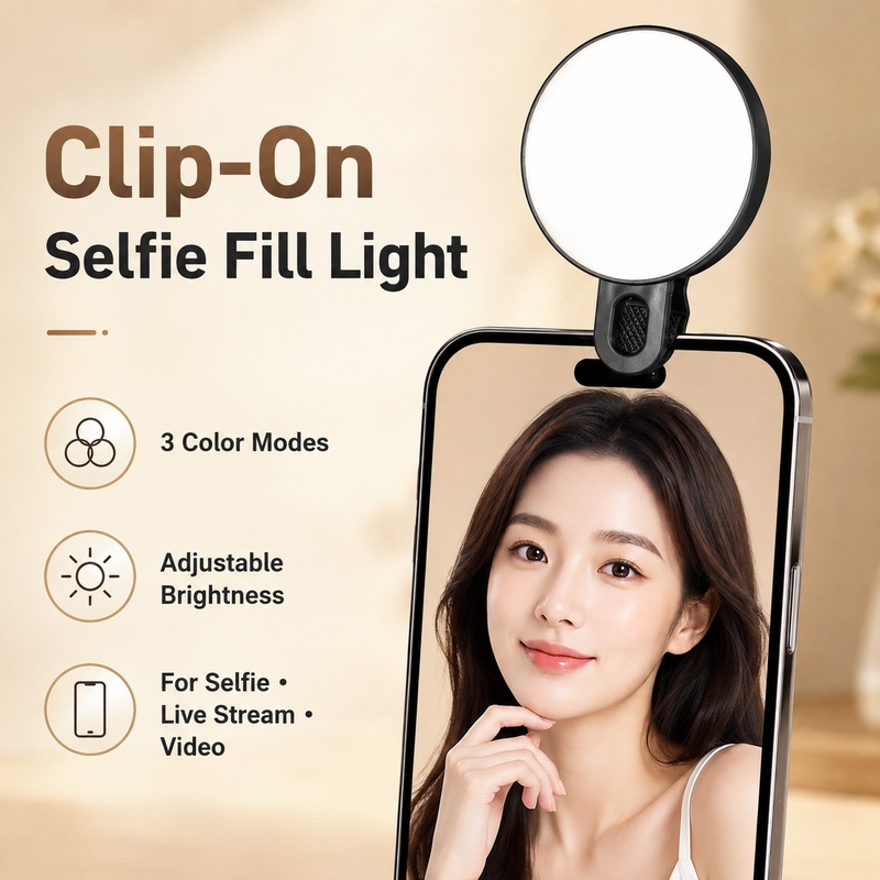 Beauty Makeup Video - Portable RGB LED Fill Light Mini