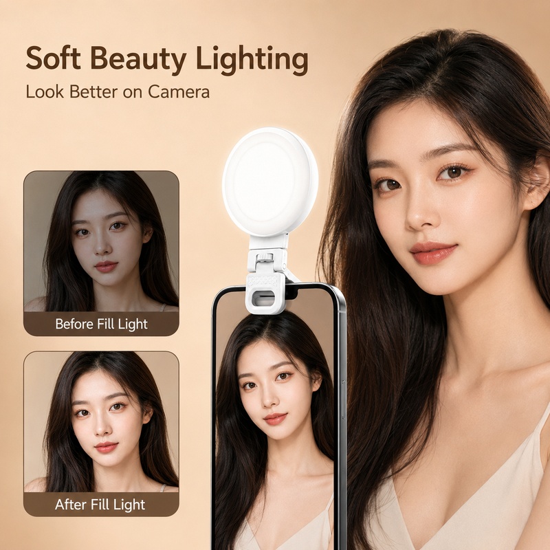 Beauty Makeup Video - Portable Phone Video Light LED Pocket