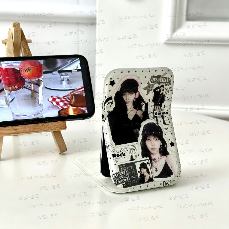 Beauty Makeup Salon - Aespas Mini Folding Makeup Mirror Vertical