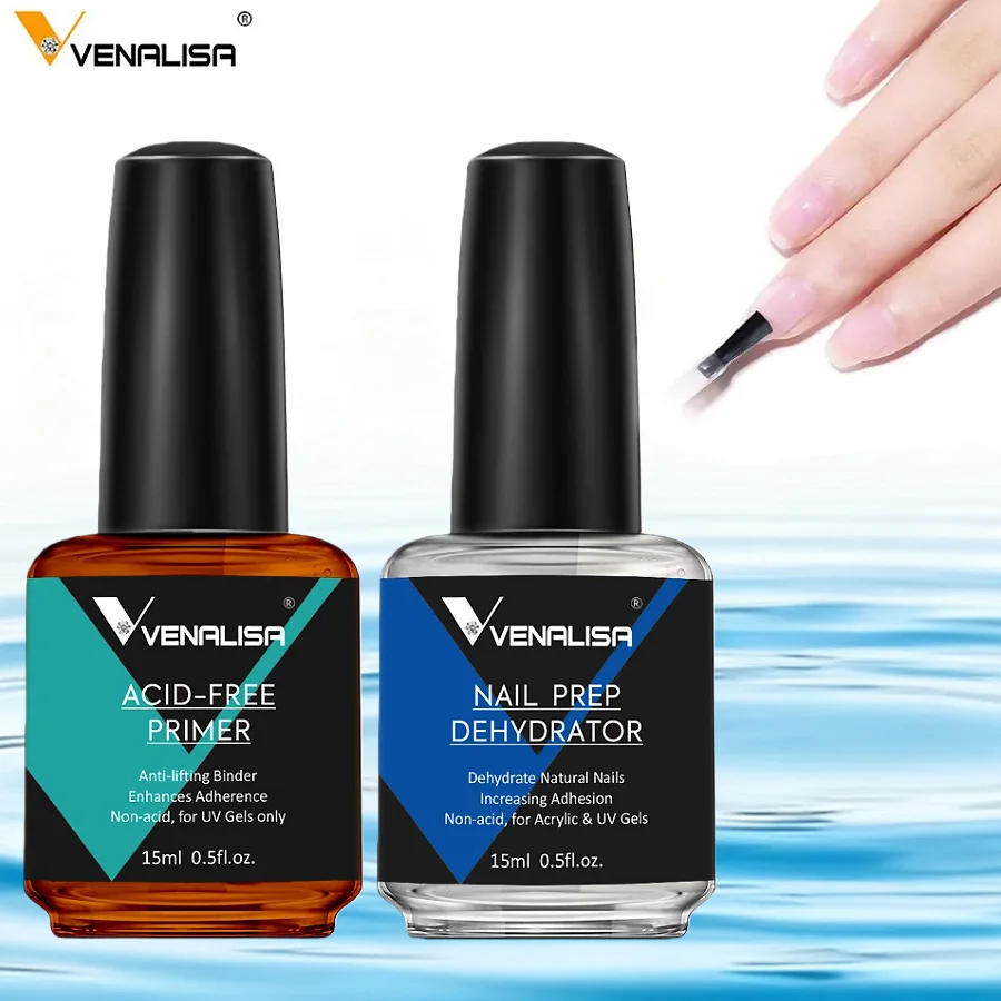 Nail Dehydrator Primer - 2Pcs Nail Prep Dehydrator And Acid-Free