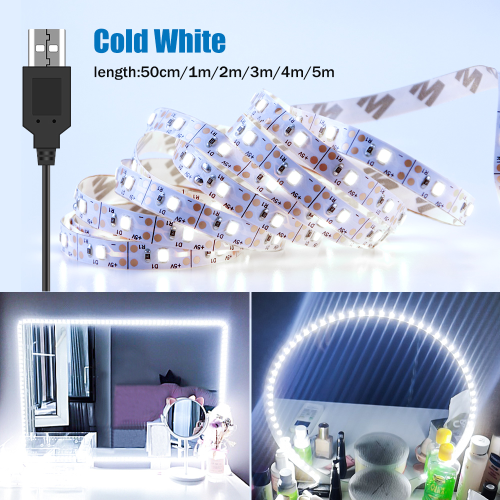 Beauty Makeup Desk - DC5V LED Makeup Mirror Light Strip