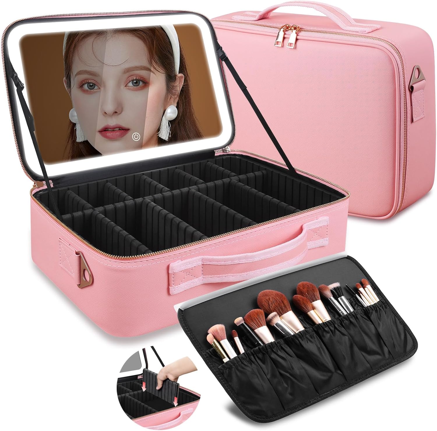 Beauty Makeup Women - Large Capacity Makeup Bag 15''X11'' with