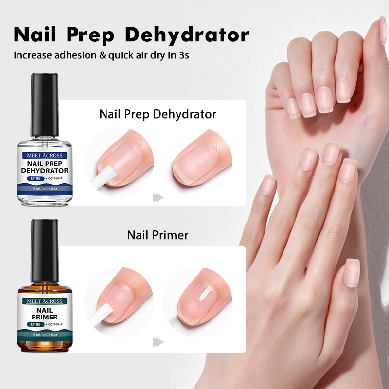 2pcs 15ml Nail Primer & Nail P - Nail Dehydrator Primer recension och pris