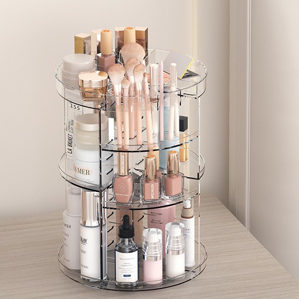 360-Degree Rotating Cosmetic S - Beauty Makeup Desk recension och pris