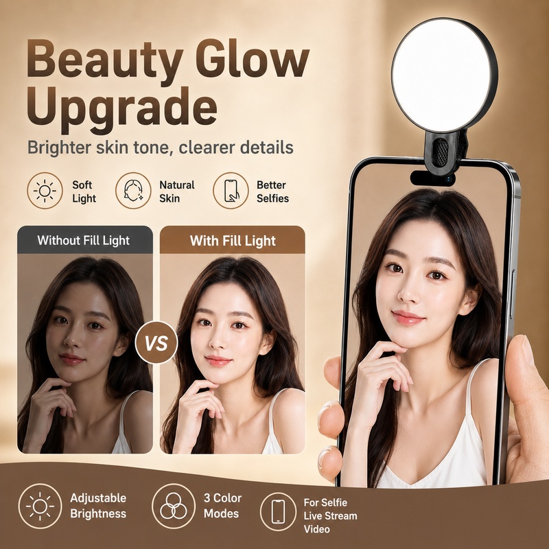 Portable RGB LED Fill Light Mi - Beauty Makeup Video recension och pris