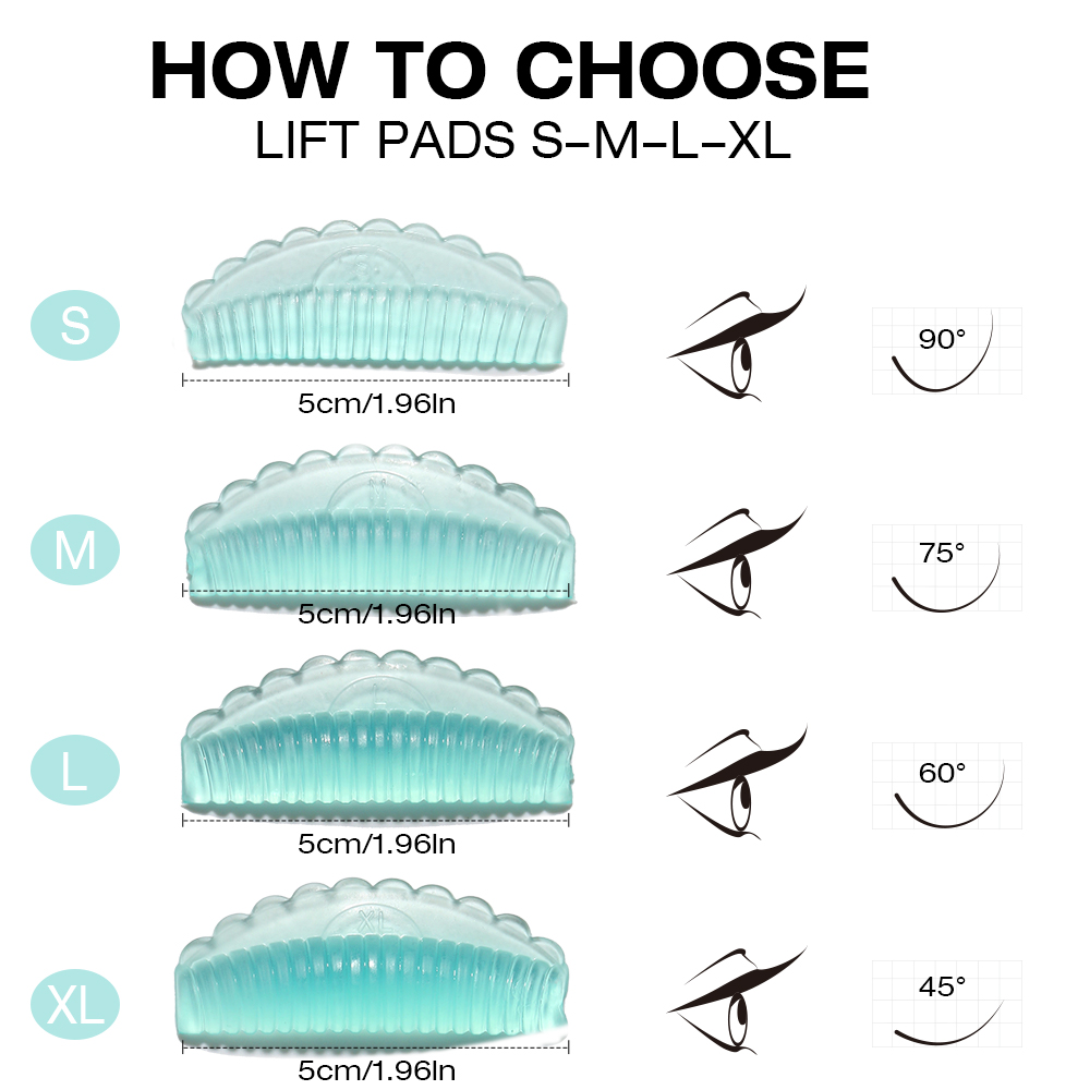 8Pcs/4Sizes Self Sticky Lash L - J Beauty Makeup recension och pris