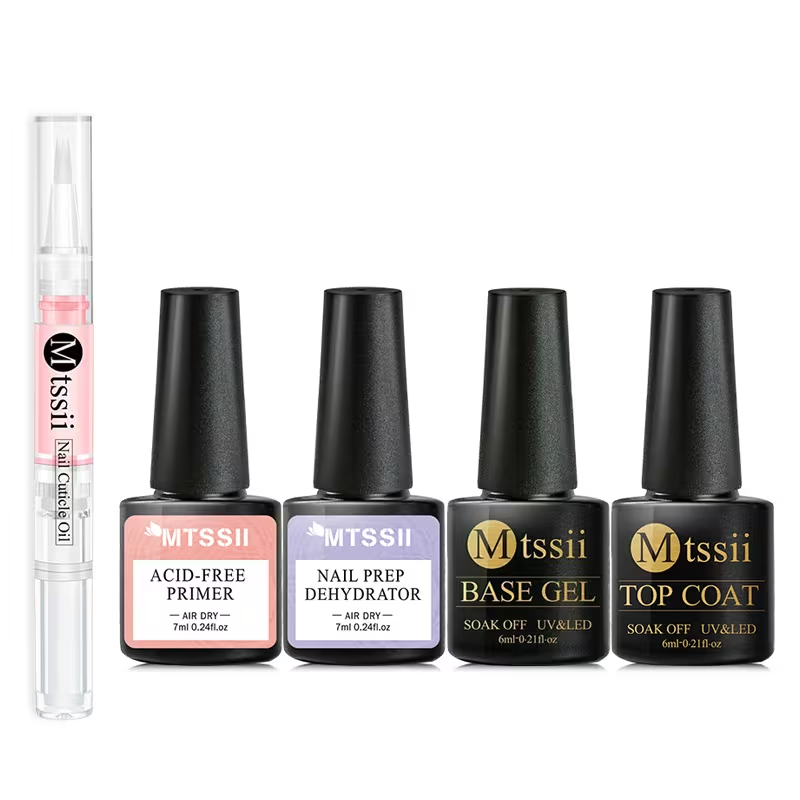 5PCS Nail Gel Set Complete Kit - Nail Dehydrator Primer recension och pris