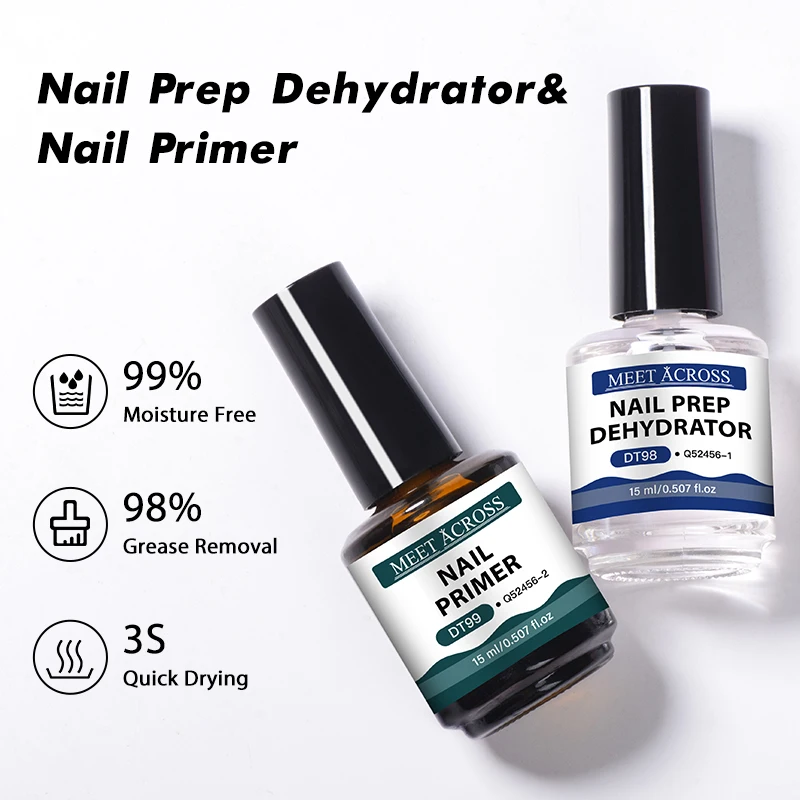2pc 15ml Nail Primer & Nail Pr - Nail Dehydrator Primer recension och pris