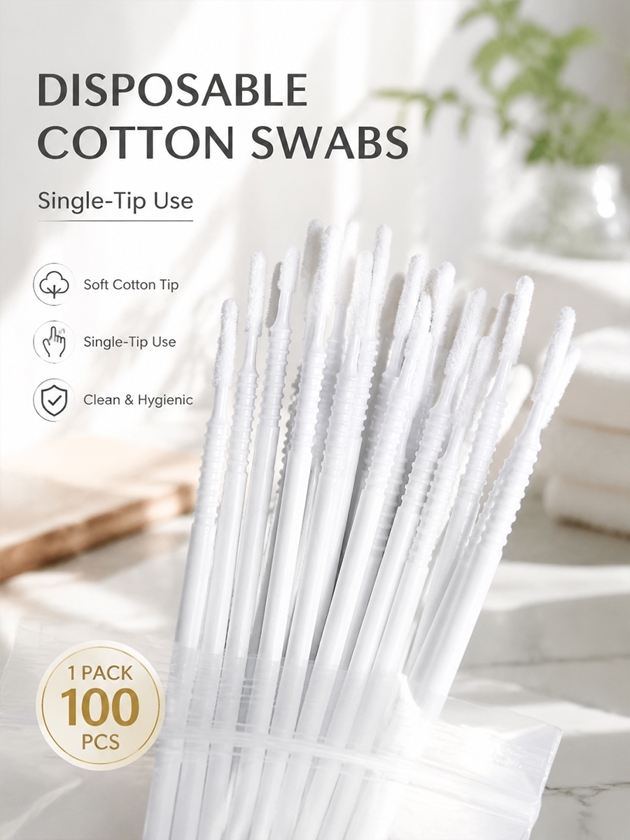 Disposable Long Cotton Swabs E - Beauty Makeup Salon recension och pris