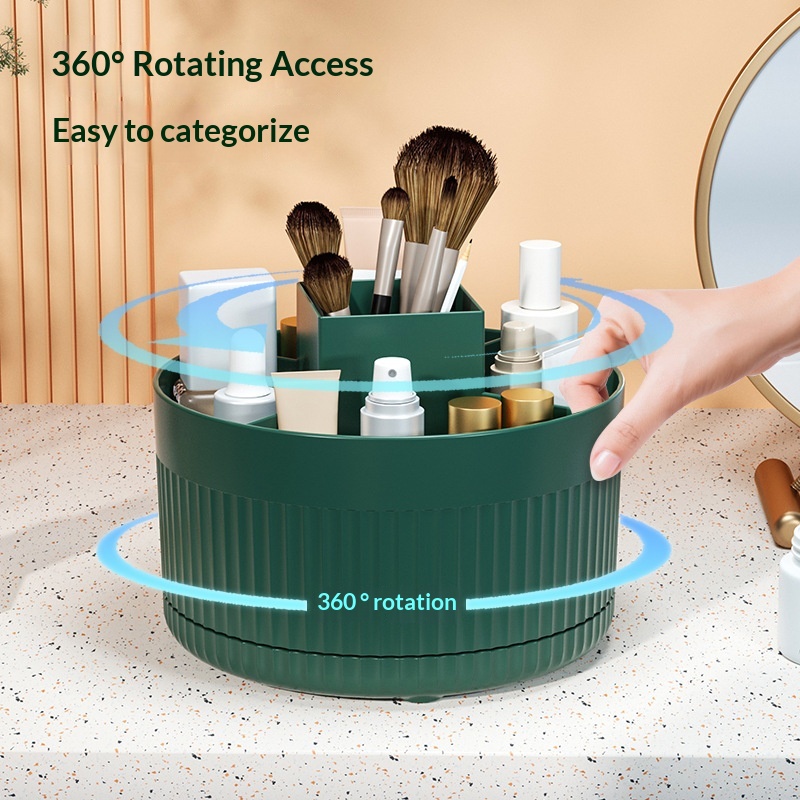 360 ° Table Top Rotary Makeup  - Beauty Makeup Desk recension och pris