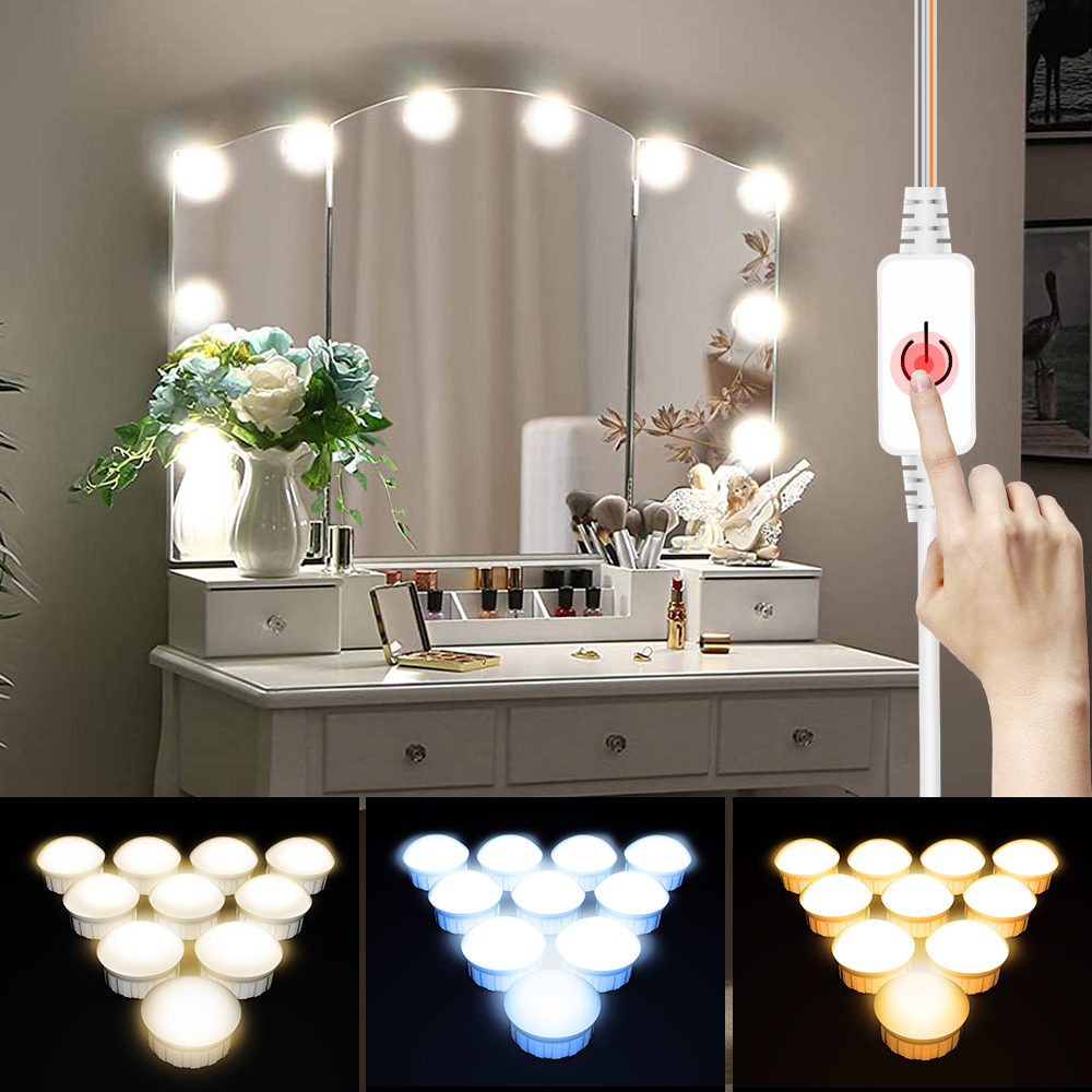 LED Mirror Light USB Dressing  - Beauty Makeup Desk recension och pris