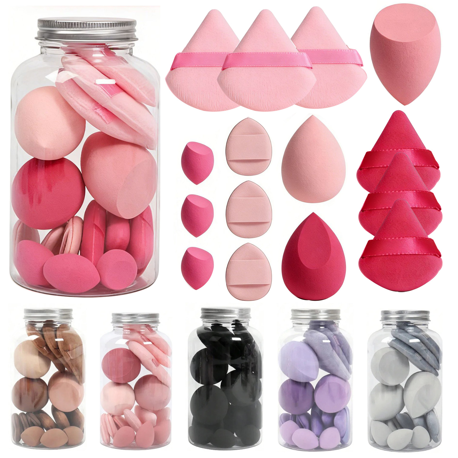 15 Pcs Makeup Sponge Set, Beau - Beauty Blender In Makeup recension och pris
