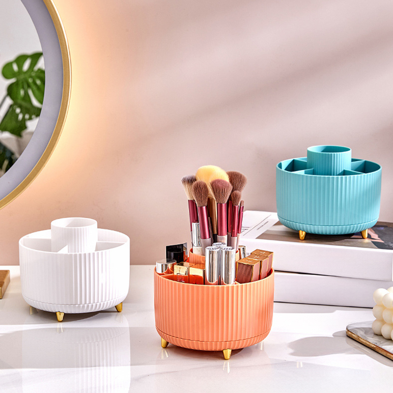 1Pcs 360° Rotating Makeup Brus - Beauty Makeup Desk recension och pris