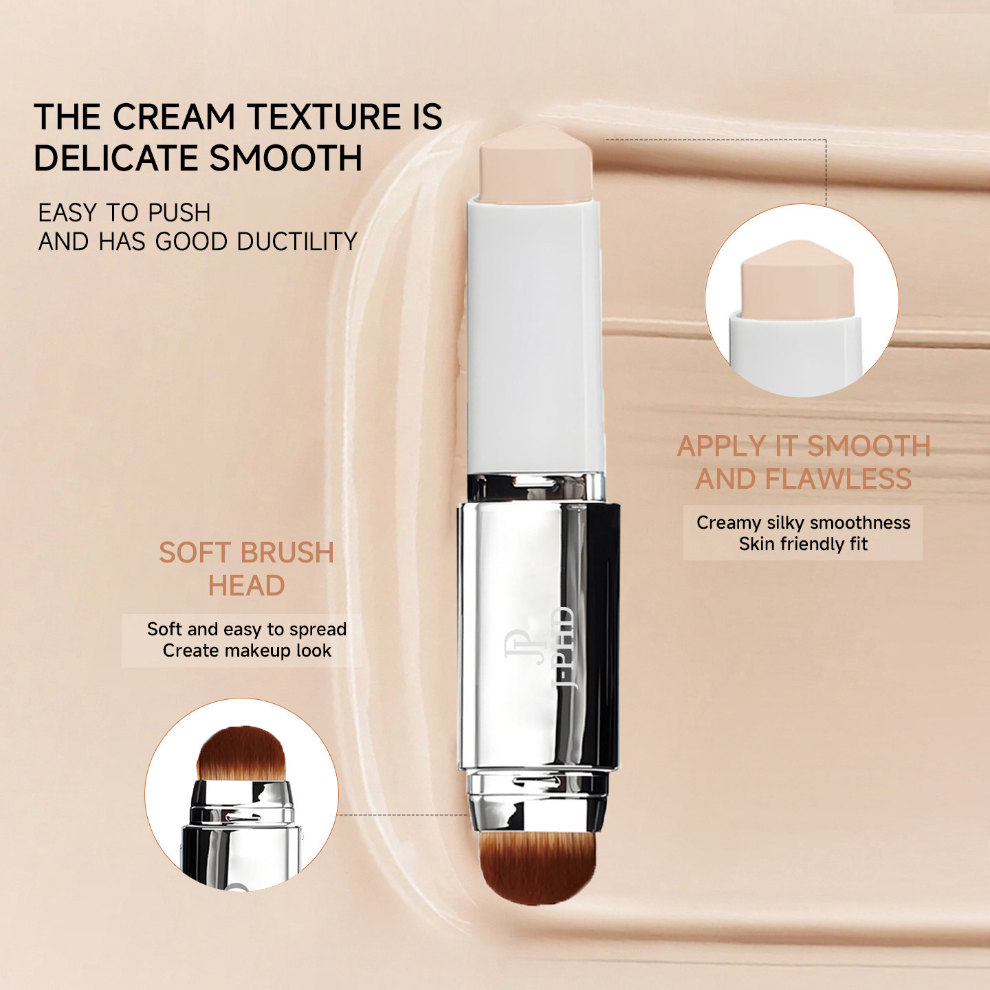 Two-in-one Brush Head Foundati - J Beauty Makeup recension och pris