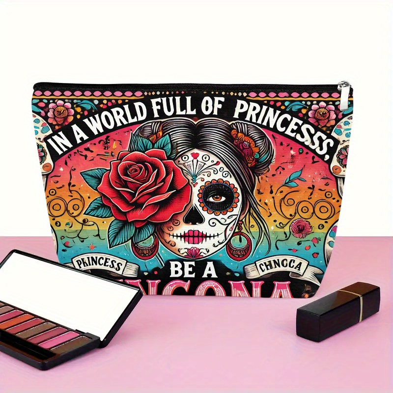 A Flower and skull cosmetic ba - Beauty Makeup Women recension och pris