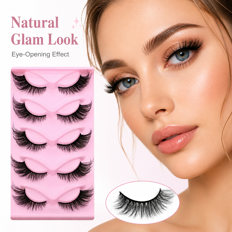 5 Pairs 2 Styles Wispy False E - Beauty Makeup Looks recension och pris