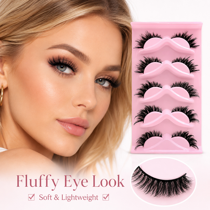 5 Pairs 2 Styles Wispy False E - Beauty Makeup Looks recension och pris
