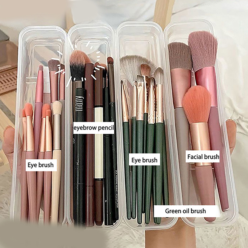 Makeup Brush Organizer Transpa - Beauty Makeup Women recension och pris