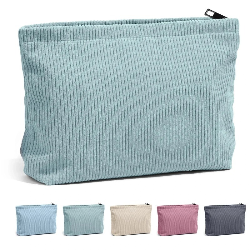 Corduroy Travel Cosmetic Bag P - Beauty Makeup Women recension och pris