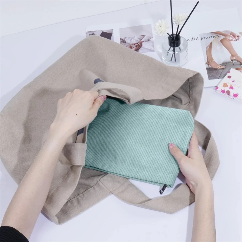Corduroy Travel Cosmetic Bag P - Beauty Makeup Women recension och pris