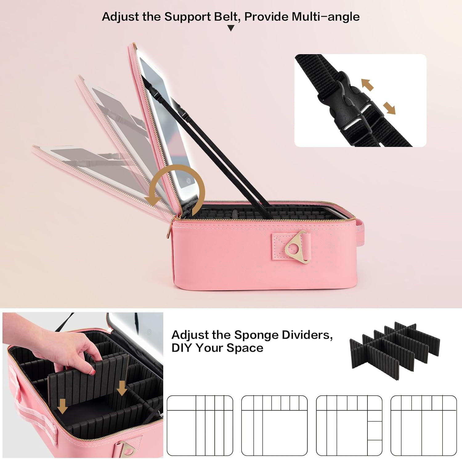 Large Capacity Makeup Bag 15'' - Beauty Makeup Women recension och pris